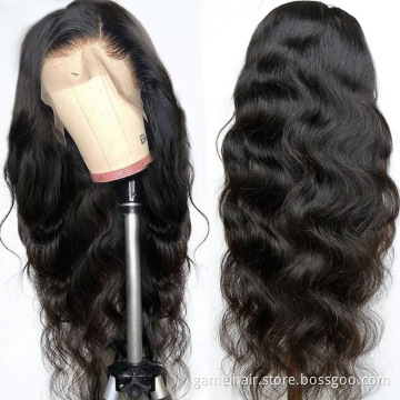 Unprocessed Raw Indian Original Cuticle Aligned Human Hair HD Lace Front Wig Wholesale Body Wave Full Lace Frontal Closure Wig